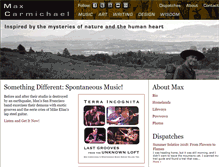 Tablet Screenshot of maxcarmichael.com
